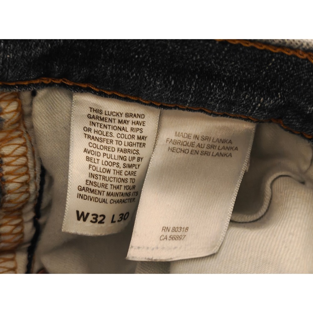 Lucky Brand 363 Vintage Straight Mens Jeans 32x30 Medium Wash 7MD10452 Blue - Picture 5 of 11